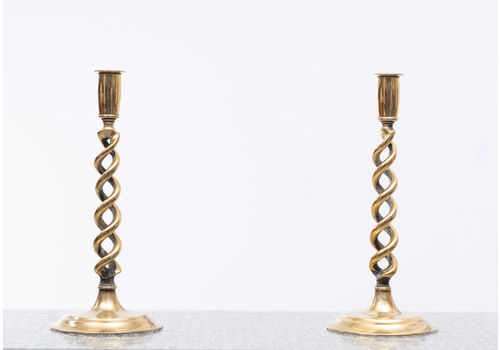 Vintage Gold Candle Holders
