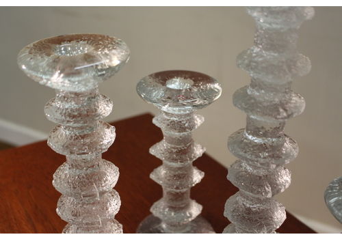 Vintage Glass Candle Holders