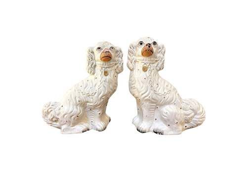 Vintage White Sculptures