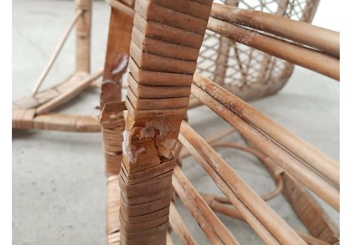 Vintage Rattan Rocking Chairs